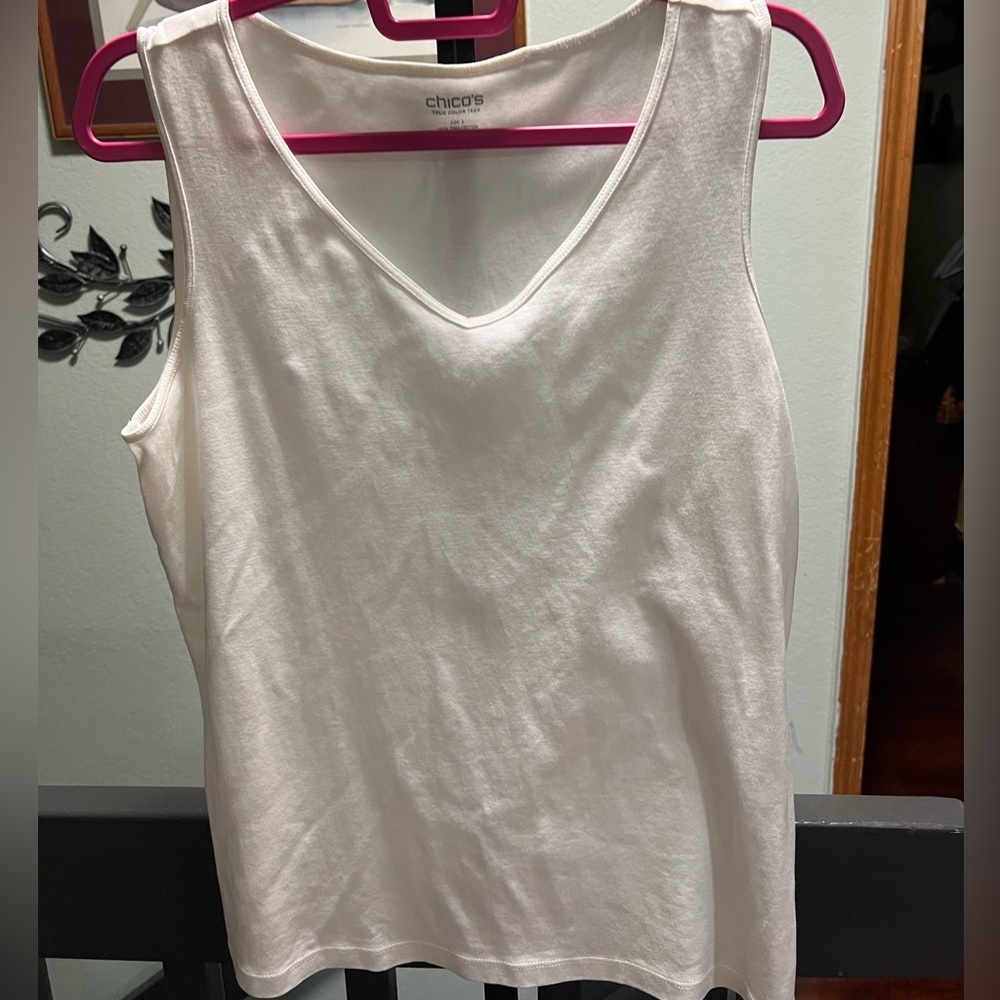 Chico's Classic White Tank Top #268